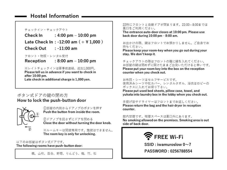 Iwamuro Slow Hostel Niigata Eksteriør bilde
